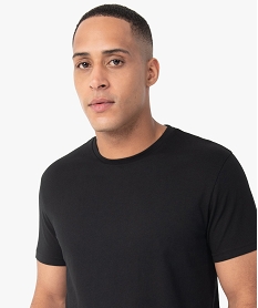 tee-shirt homme a manches courtes et col rond noir tee-shirtsC120301_2