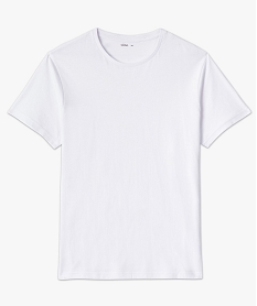 tee-shirt a manches courtes et col rond homme blanc tee-shirtsC120401_4