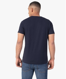 tee-shirt homme a manches courtes et col rond bleu tee-shirtsC120601_3