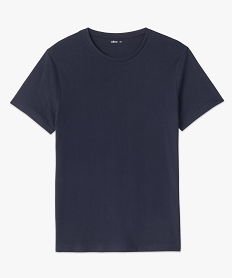 tee-shirt a manches courtes et col rond homme bleu tee-shirtsC120601_4