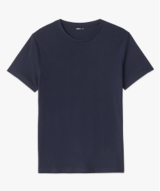 tee-shirt homme a manches courtes et col rond bleu tee-shirtsC120601_4