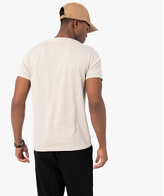 tee-shirt homme a manches courtes et col rond beige tee-shirtsC120701_3