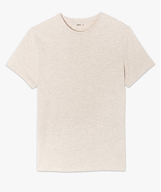 tee-shirt homme a manches courtes et col rond beige tee-shirtsC120701_4