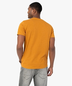 tee-shirt homme a manches courtes et col rond orange tee-shirtsC121001_3