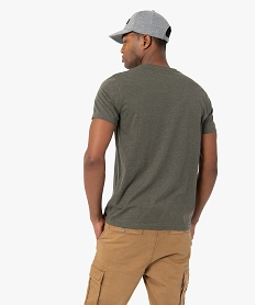 tee-shirt homme a manches courtes et col rond vert tee-shirtsC121101_3