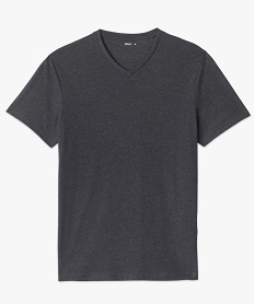 tee-shirt homme a manches courtes et col v gris tee-shirtsC121701_4