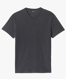 tee-shirt a manches courtes et col v homme gris tee-shirtsC121701_4