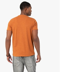 tee-shirt homme a manches courtes et col v brun tee-shirtsC122001_3