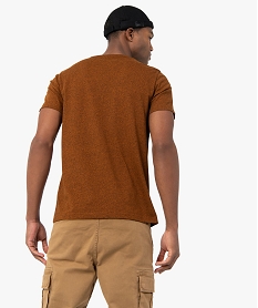 tee-shirt homme avec motif grands espaces brun tee-shirtsC122201_3