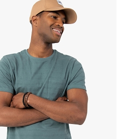 tee-shirt homme avec poche poitrine vert tee-shirtsC122501_2
