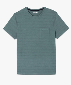 tee-shirt homme avec poche poitrine vert tee-shirtsC122501_4