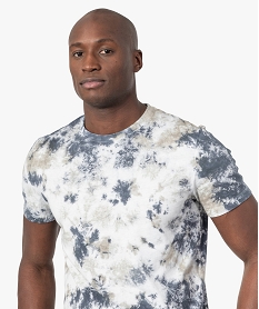 tee-shirt homme a motifs tachetes beige tee-shirtsC122901_2