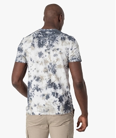 tee-shirt homme a motifs tachetes beige tee-shirtsC122901_3