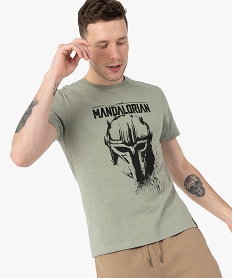 tee-shirt homme avec motif the mandalorian – star wars vert tee-shirtsC123001_1