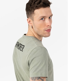 tee-shirt homme avec motif the mandalorian - star wars vert tee-shirtsC123001_2