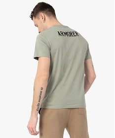 tee-shirt homme avec motif the mandalorian - star wars vert tee-shirtsC123001_3
