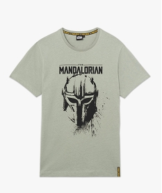 tee-shirt homme avec motif the mandalorian - star wars vert tee-shirtsC123001_4