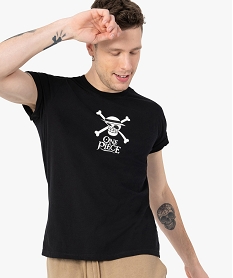 tee-shirt homme a manches courtes avec motif - one piece noir tee-shirtsC123401_1