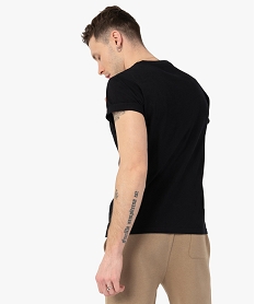 tee-shirt homme a manches courtes avec motif - one piece noir tee-shirtsC123401_3