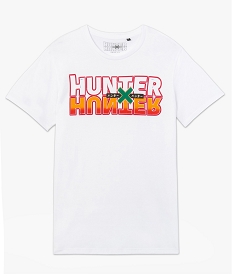 tee-shirt homme a manches courtes motif - hunter x hunter blanc tee-shirtsC123801_4