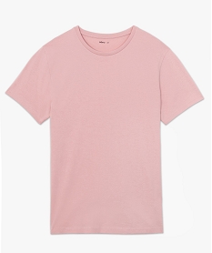 tee-shirt homme a manches courtes et col rond rose tee-shirtsC124701_4