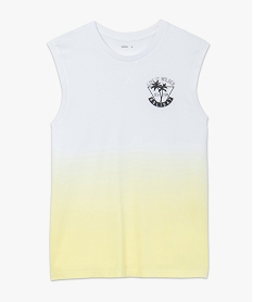 debardeur homme effet tie and dye jaune tee-shirtsC128401_4