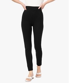 leggings femme en maille epaisse avec surpiqure fantaisie noir leggings et jeggingsC128601_1