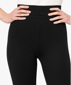 leggings femme en maille epaisse avec surpiqure fantaisie noir leggings et jeggingsC128601_2