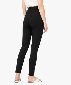 leggings femme en maille epaisse avec surpiqure fantaisie noir leggings et jeggingsC128601_3