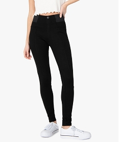 leggings femme avec large ceinture elastiquee noirC128801_1