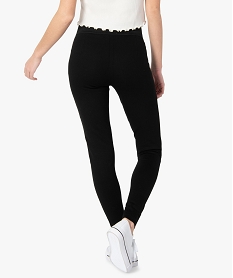 leggings femme avec large ceinture elastiquee noir leggings et jeggingsC128801_3