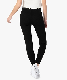 leggings femme avec large ceinture elastiquee noirC128801_3