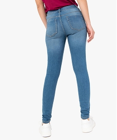 jean femme coupe skinny taille normale delave grisC135701_3