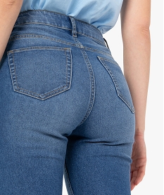 jean femme coupe slim taille haute grisC136301_2