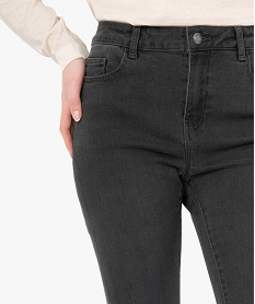 jean femme coupe slim taille haute gris taille hauteC137501_2