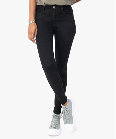 jean femme coupe skinny taille normale noirC138501_1