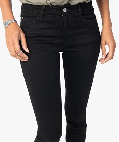 jean femme coupe skinny taille normale noirC138501_2