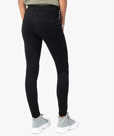 jean femme coupe skinny taille normale noir pantalonsC138501_3