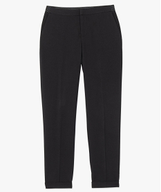 pantalon femme en toile avec ceinture fantaisie noir pantalonsC140001_4