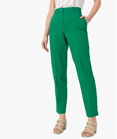 pantalon de tailleur femme vert pantalonsC141401_1