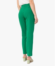pantalon de tailleur femme vert pantalonsC141401_3