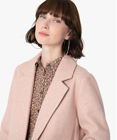 manteau femme a col tailleur rose manteauxC148701_2