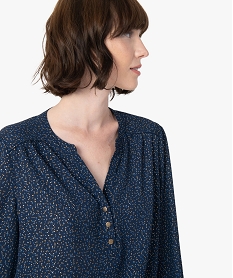 blouse femme imprimee avec manches retroussables imprime blousesC154901_2
