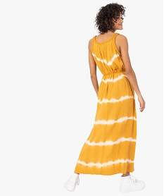 robe longue femme en gaze de coton imprime robesC161401_3