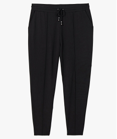 pantalon femme grande taille avec couture sur lavant noir leggings et jeggingsC162601_4