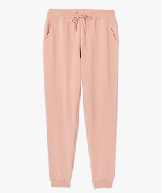 pantalon de jogging femme molletonne rose pantalonsC163001_4