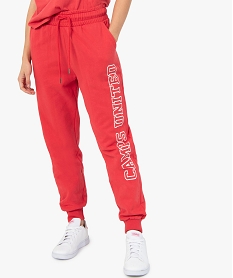 pantalon de jogging femme - camps united rose pantalonsC163301_1