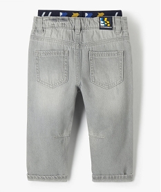 jean bebe garcon avec ceinture fantaisie – lulucastagnette gris jeansC194601_3
