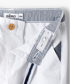 pantalon bebe garcon elegant en lin coton blanc pantalonsC196201_2