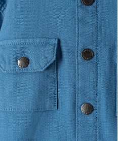 chemise bebe garcon en toile denim bleu chemisesC198001_2